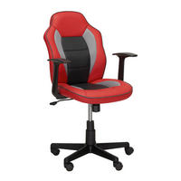 OKRETNA STOLICA ZA MLADE  siva, crvena, crna  metal, plastika, tekstil  - siva/crna, Basics, metal/tekstil (59,5/91-101/64cm) - Xora