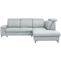 ECKSOFA Struktur Grauweiss  - Schwarz/Grauweiss, Design, Textil/Metall (292/270cm) - Stylife