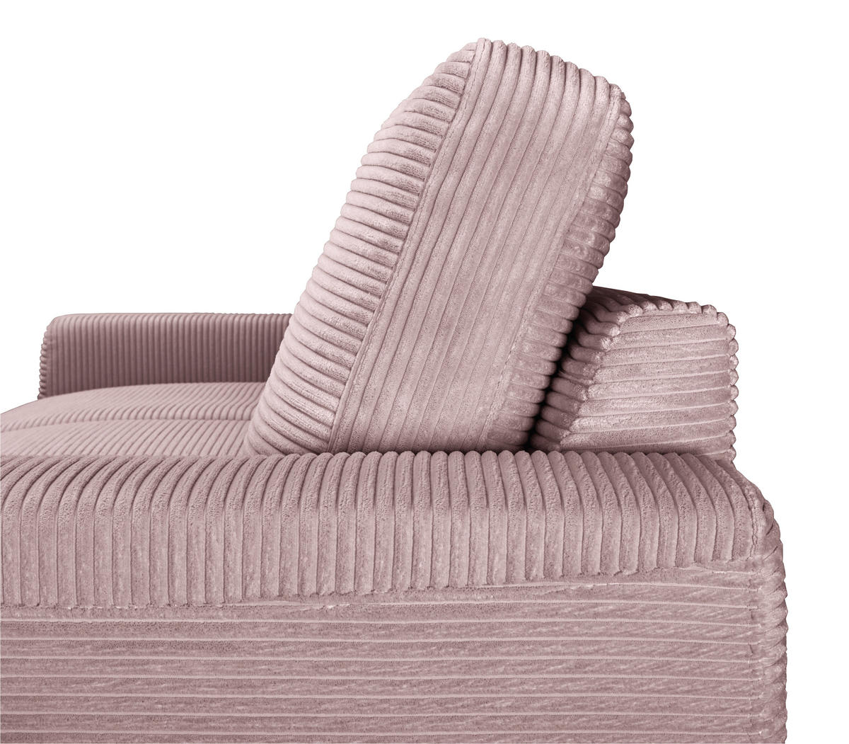 ECKSOFA Altrosa  - Schwarz/Altrosa, KONVENTIONELL, Textil/Metall (240/150cm) - Carryhome