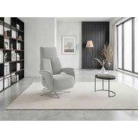 RELAXAČNÉ KRESLO, textil, strieborná - strieborná, Basics, kov/textil (75/110/85cm) - Sit & More