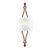 WANDLEUCHTE - Dunkelgrau, Konventionell, Glas/Metall (29.2/77.8/11.7cm) - Elstead Lighting