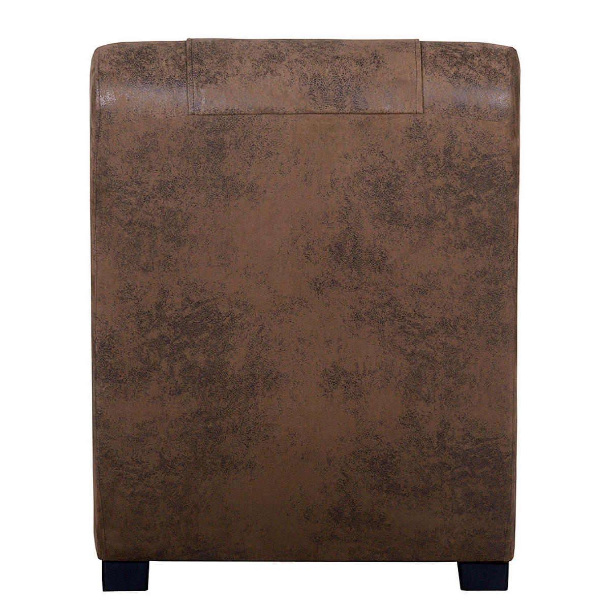 RELAXLIEGE in Lederlook Braun  - Schwarz/Braun, Design, Kunststoff/Textil (180/87/62cm) - P & B