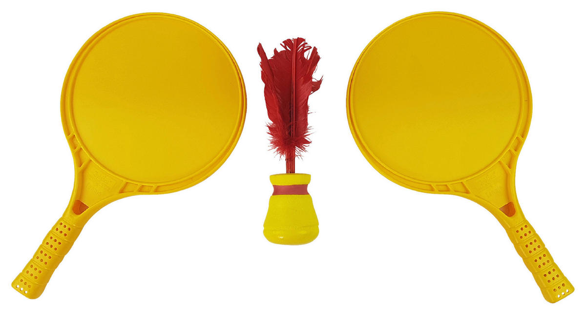 FEDERBALLSET  - Gelb/Rot, KONVENTIONELL, Kunststoff (9/9/20cm)