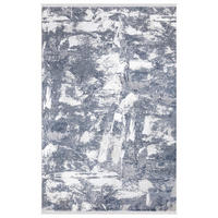 WEBTEPPICH 200/290 cm Lotus Blau, Weiß  - Blau/Weiß, KONVENTIONELL, Textil (200/290cm)