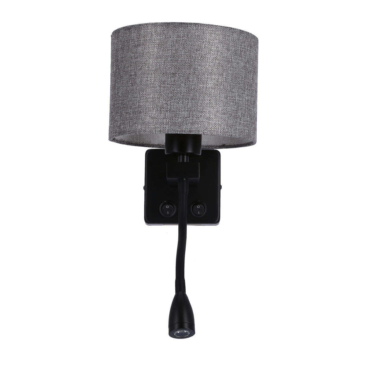 VÄGGLAMPA 22/18/44 cm   - svart, Basics, metall (22/18/44cm)