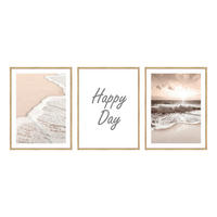KUNSTDRUCK Landschaft & Natur, Text 30/40 cm  - Eichefarben/Multicolor, Trend, Holzwerkstoff (30/40cm) - Monee