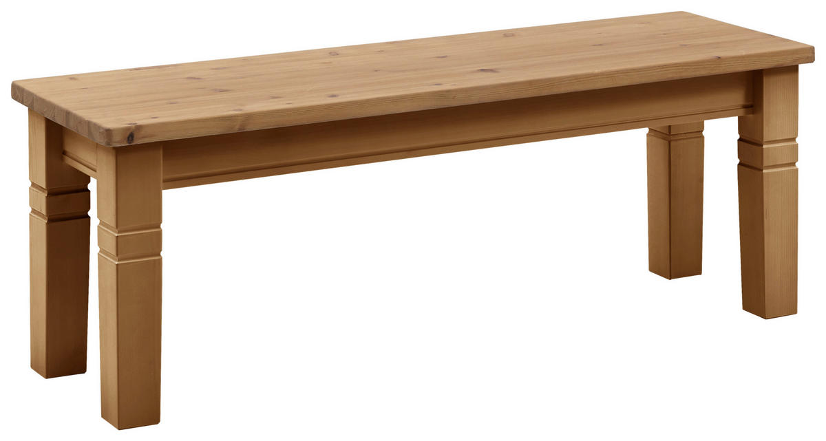 SITZBANK 130/46/40 cm Laugenfarbig Kiefer massiv  - Laugenfarbig, ROMANTIK / LANDHAUS, Holz (130/46/40cm) - Boxxx