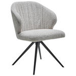 STUHL  in Bouclé Textil  - Beige/Creme, Design, Textil/Metall (61/84/61cm) - Dieter Knoll