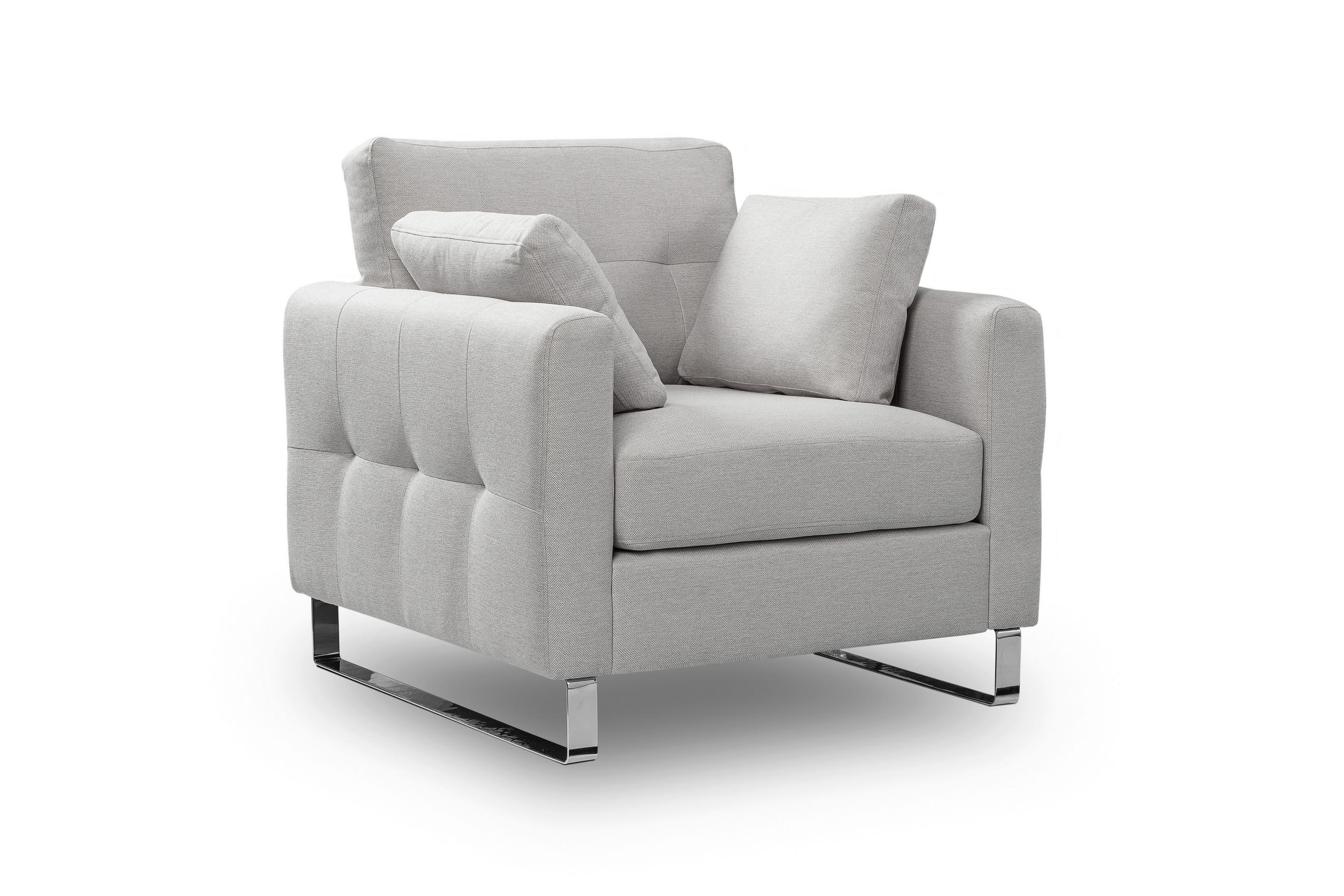 MID.YOU 1,5SEDÁK, textil, světle šedá