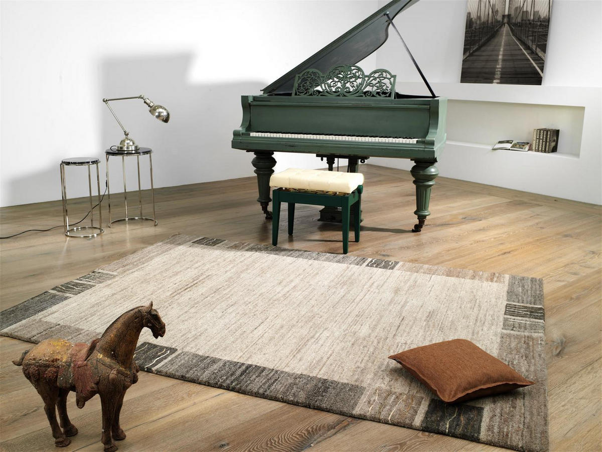 WOLLTEPPICH 250/350 cm Natura Silk Greny Creme, Naturfarben  - Creme/Naturfarben, Basics, Textil (250/350cm) - Cazaris
