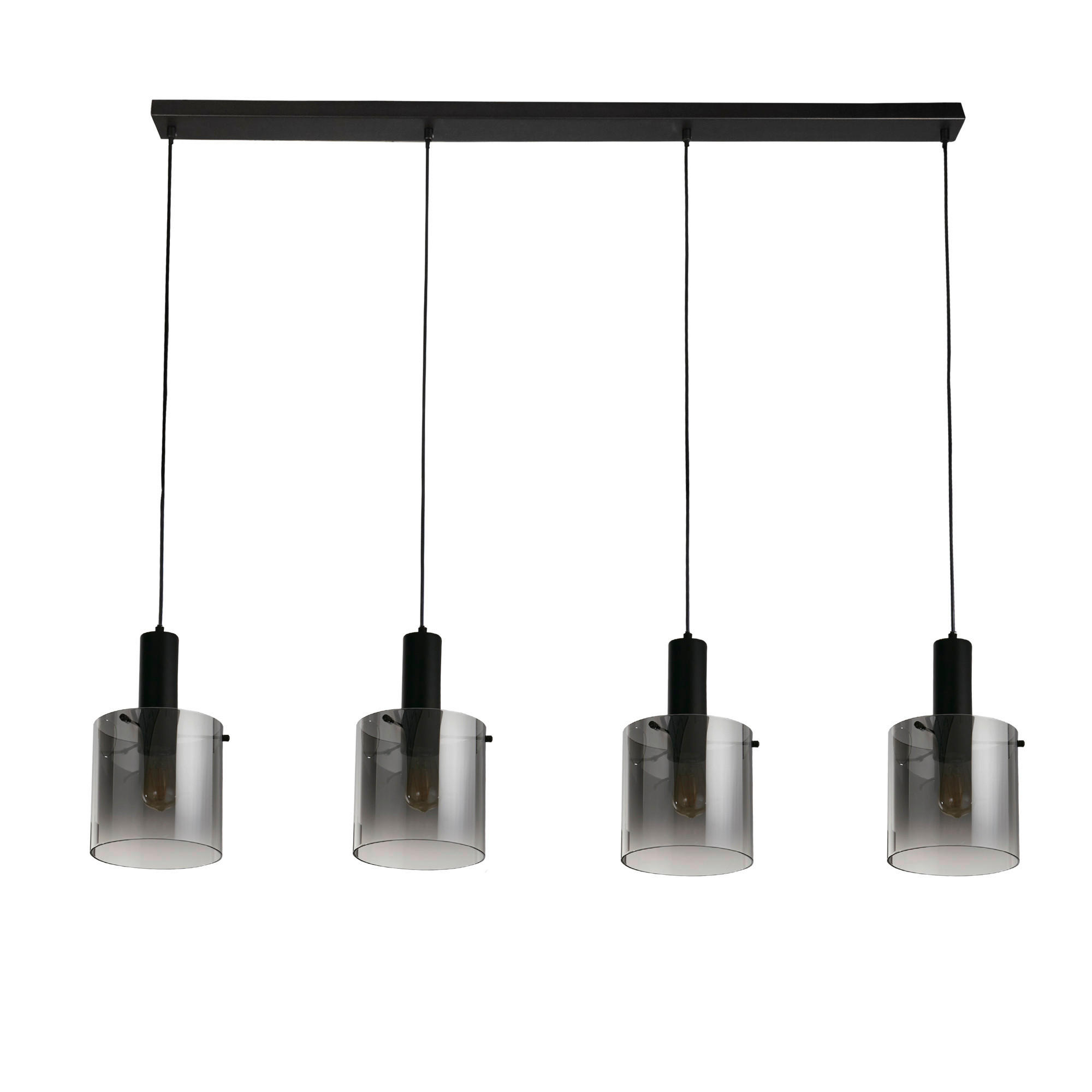 PENDELLAMPA Sweden 142/35-150/22 cm  - svart, Modern, metall/glas (142/35-150/22cm)