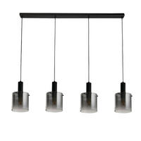 PENDELLAMPA Sweden 142/35-150/22 cm  - svart, Modern, metall/glas (142/35-150/22cm)