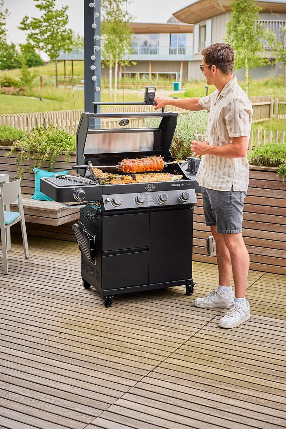 DREHSPIEß - Edelstahlfarben, Basics, Metall (62,5/13,0/11cm) - Rösle