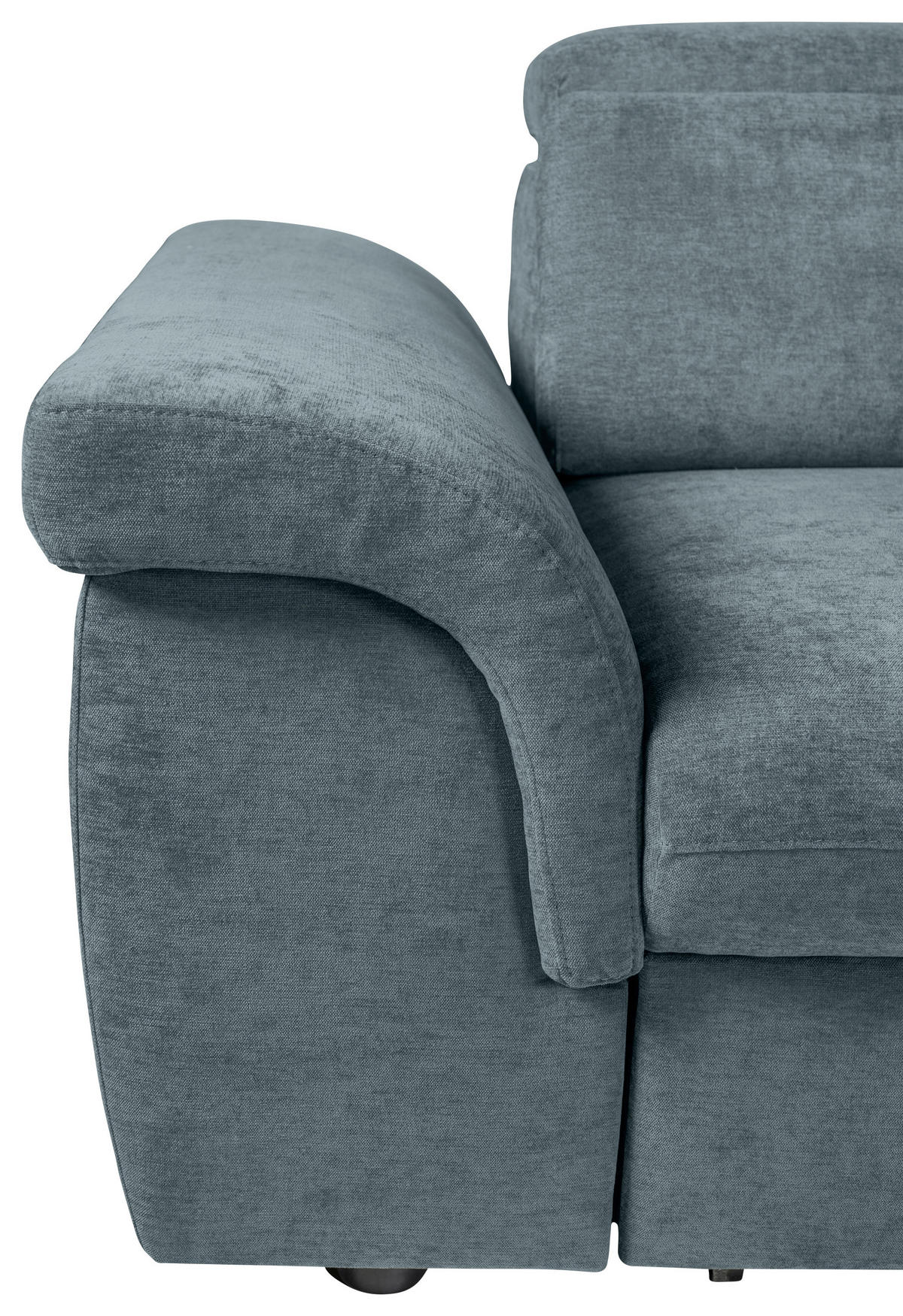 ECKSOFA Blau Flachgewebe  - Blau/Schwarz, KONVENTIONELL, Kunststoff/Textil (280/235cm) - Carryhome