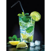 GLASBILD Getränke  - Multicolor, Basics, Glas (30/40/1,40cm) - Euroart