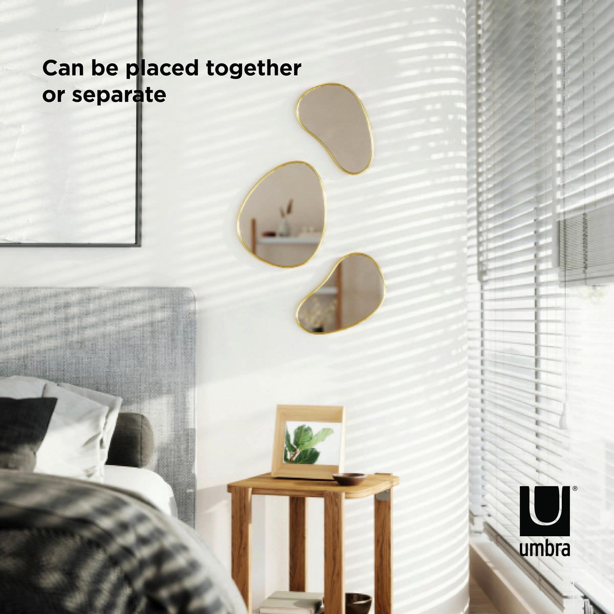 SPIEGELSET 25/30/1 cm    in  - Messingfarben, Design, Glas/Kunststoff (25/30/1cm) - Umbra
