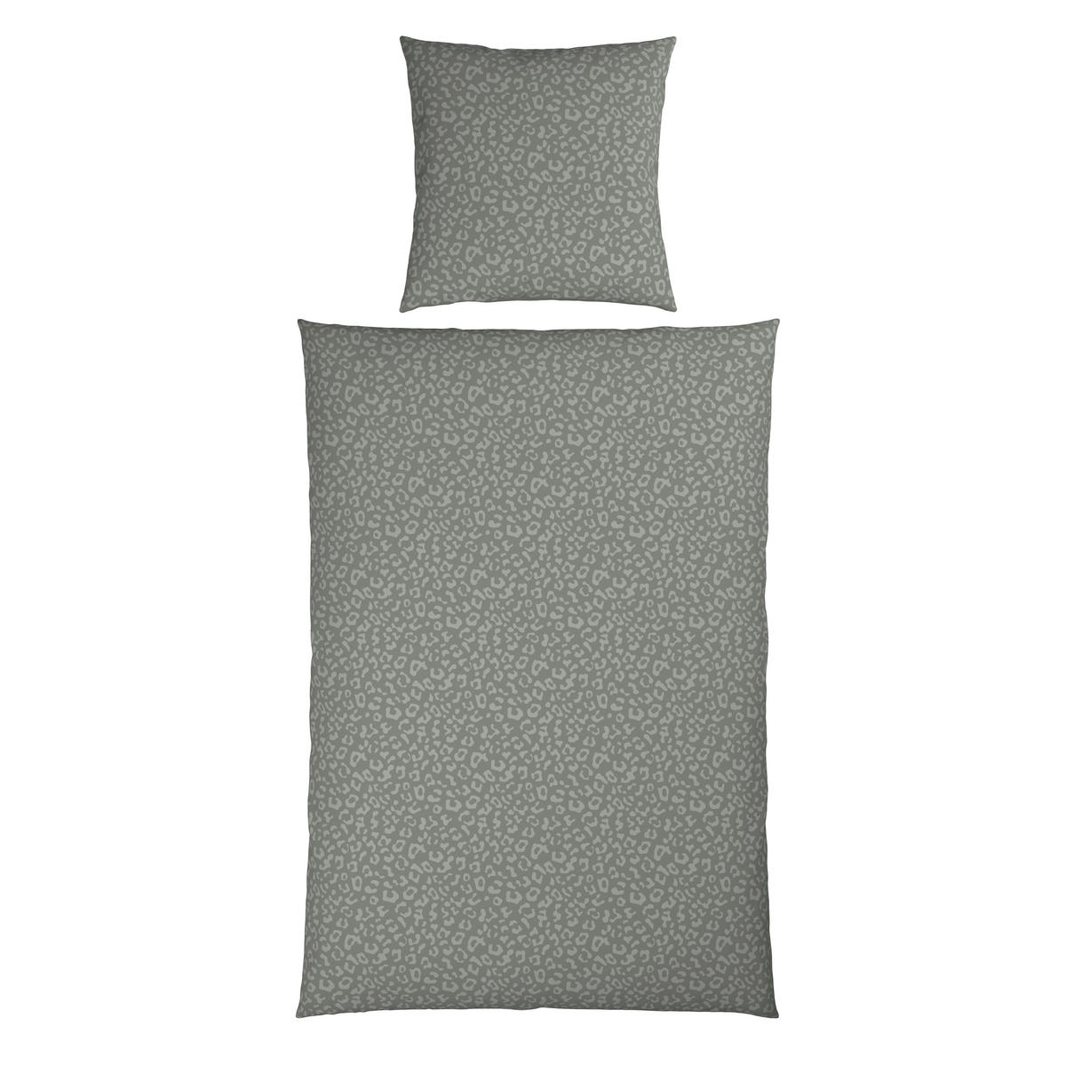Bettwäsche 2er Set Samt, Flachgewebe 155/220 cm  - Salbeigrün, Design, Textil (155/220cm) - Esposa