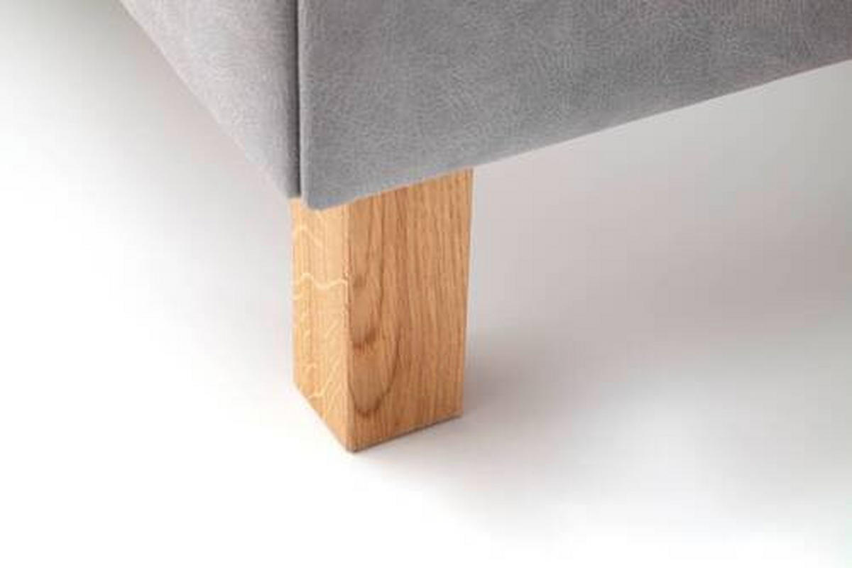 POLSTERBETT 180/200 cm  in Hellgrau  - Hellgrau, Modern, Holz/Holzwerkstoff (180/200cm) - Xora