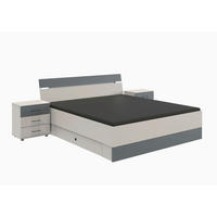 BETTANLAGE - Graphitfarben/Grau, MODERN (180/200cm) - Boxxx