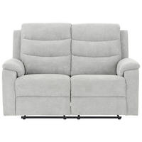 2-SITZER-SOFA Webstoff Hellgrau  - Hellgrau/Schwarz, KONVENTIONELL, Kunststoff/Textil (153/102/93cm) - P & B