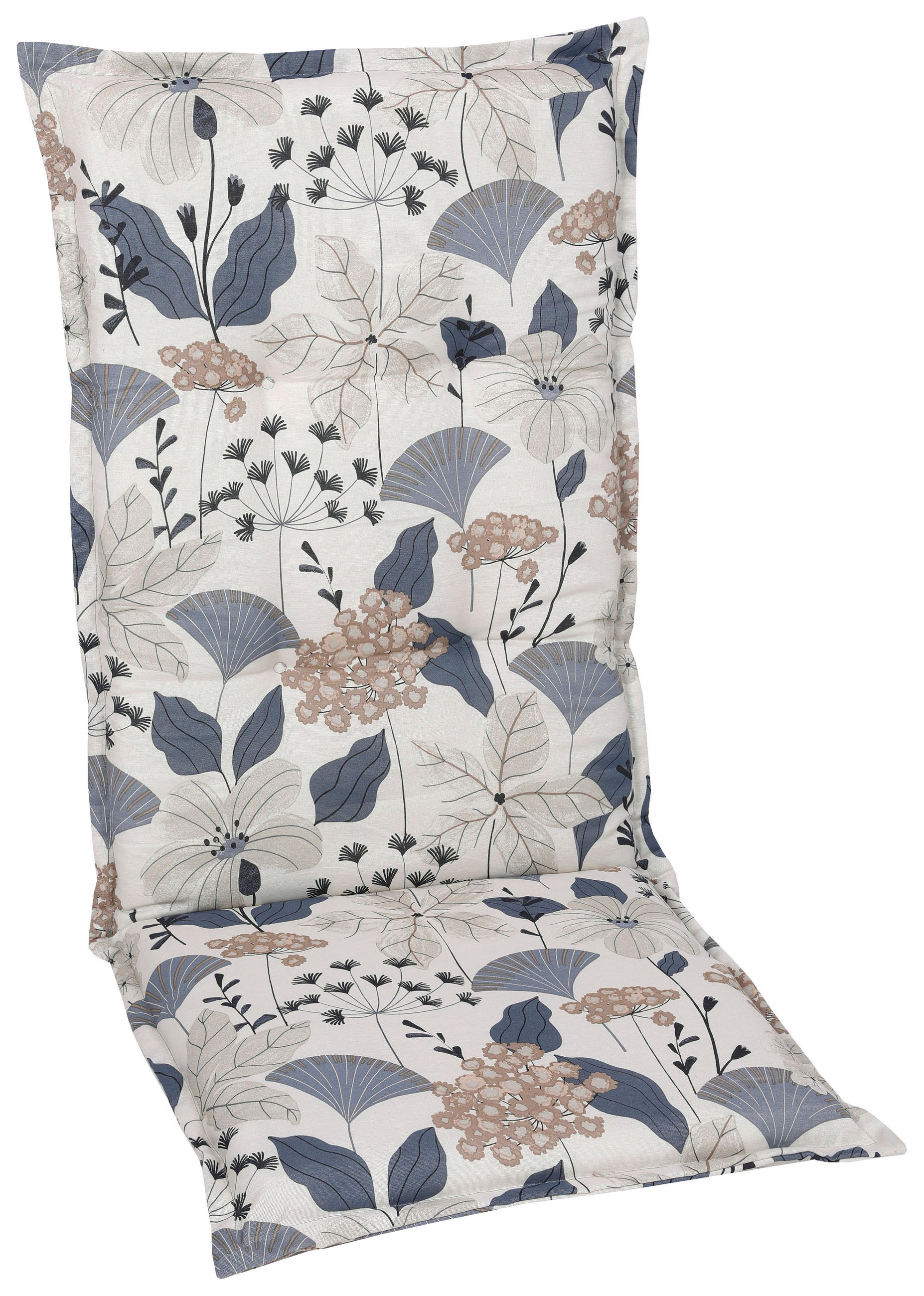 SZÉKPÁRNA bézs virágos  - bézs, Basics, textil (50/120cm)