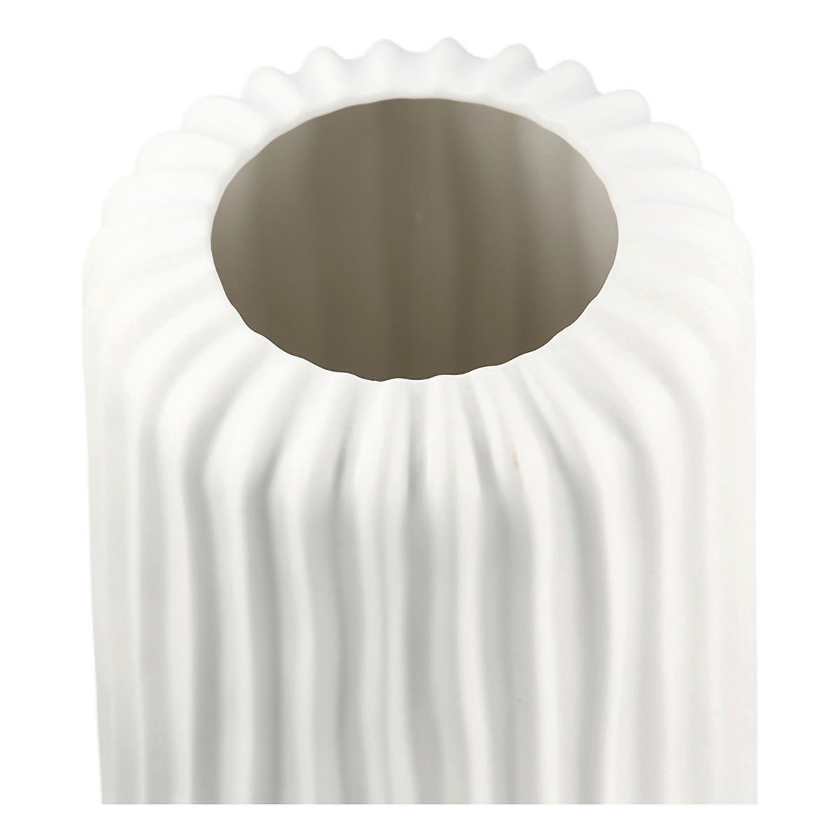 VASE Fjord  - Weiß, Basics, Keramik (16/58/16cm)