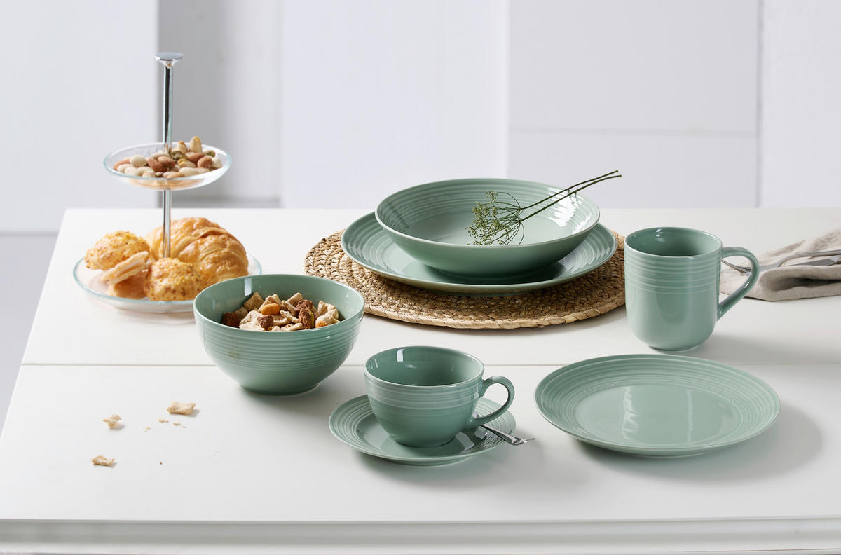 MÜSLISCHALE Levi grün  - Grün, KONVENTIONELL, Keramik (15/7cm) - Ritzenhoff Breker