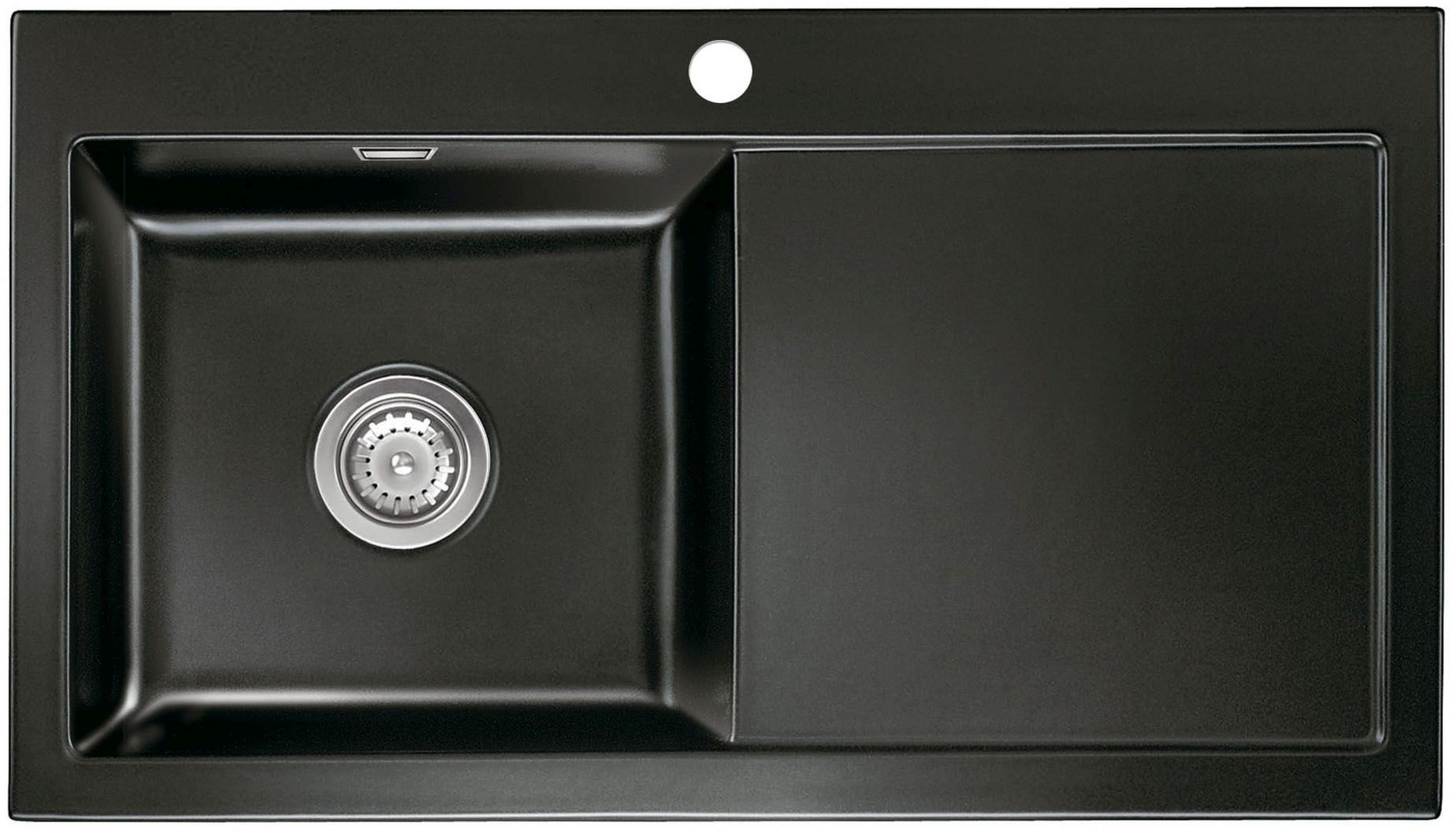 SPÜLE Mera 90 / 50750168  - Schwarz, Basics, Keramik (90/20/51cm) - Systemceram