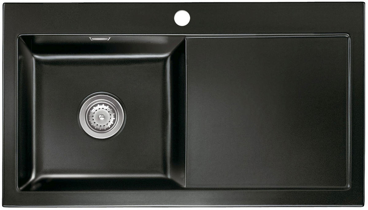 SPÜLE Mera 90 / 50750168  - Schwarz, Basics, Keramik (90/20/51cm) - Systemceram