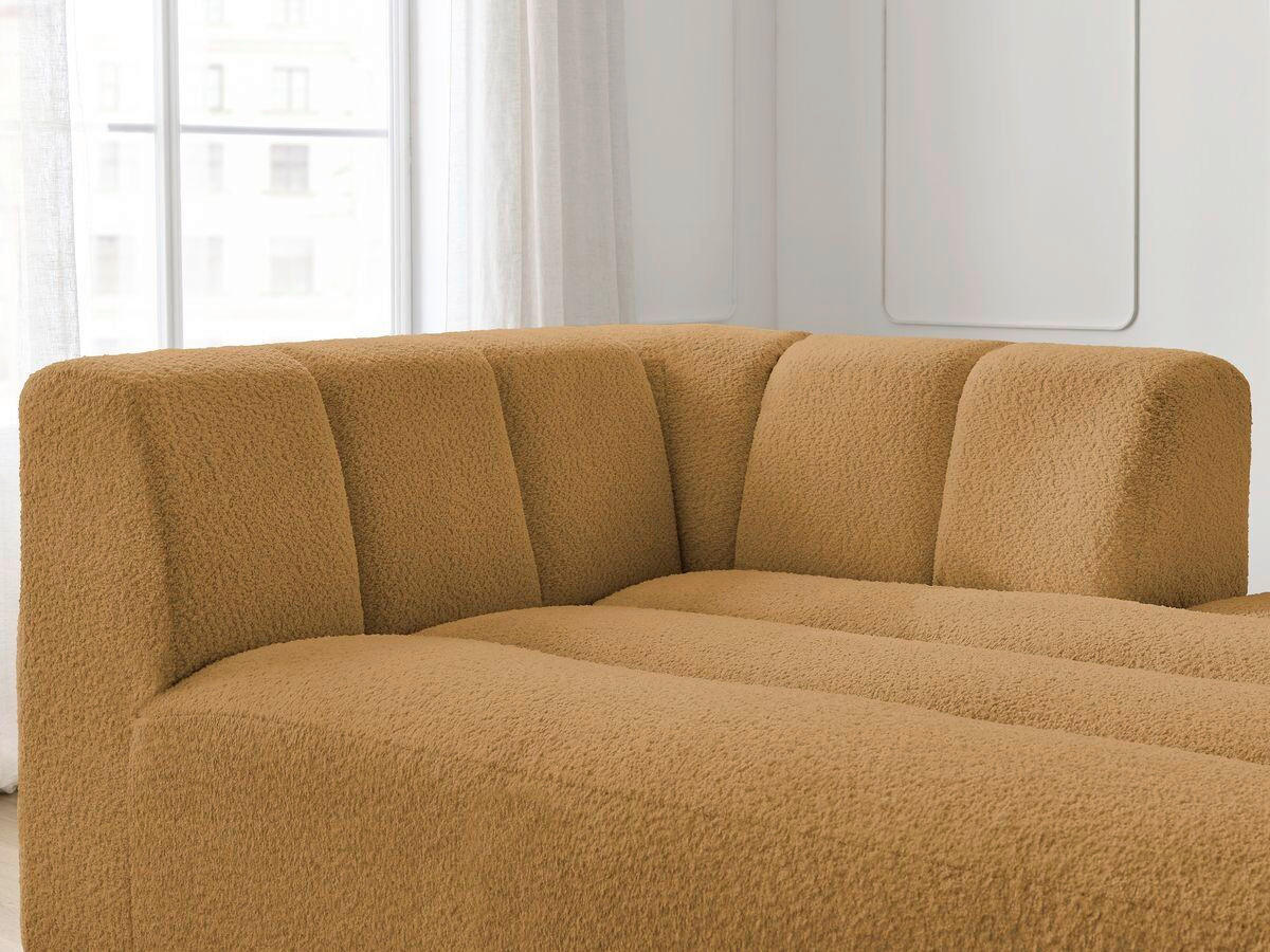 SOFAELEMENT ANNECY Bouclé Gelb  - Gelb/Schwarz, MODERN, Kunststoff/Textil (120/72/170cm)