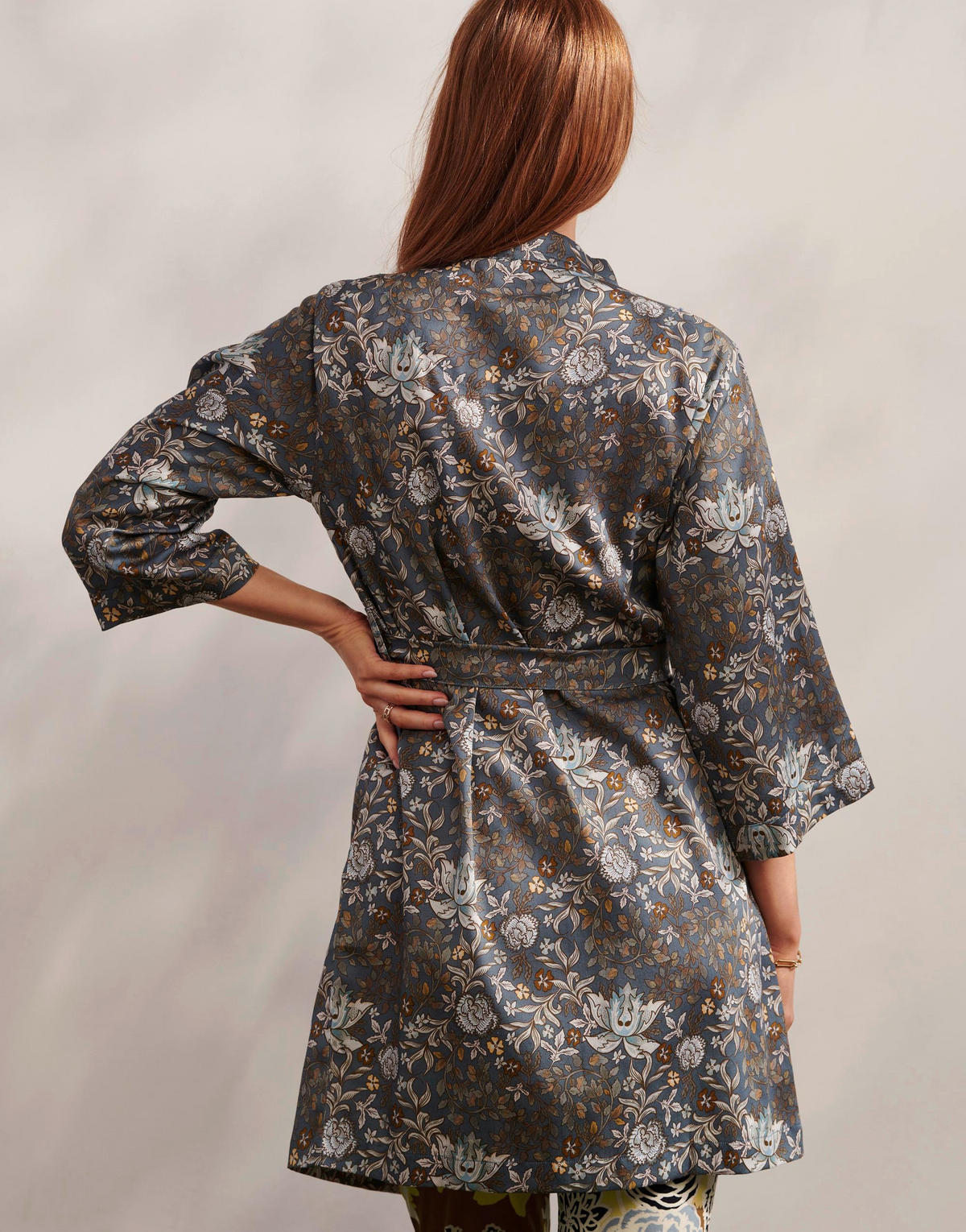 KIMONO  - Blau, Basics, Textil (Snull) - Essenza