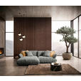 ECKSOFA  in Flachgewebe Grau  185/264 cm  - Schwarz/Grau, Design, Kunststoff/Textil (185/264cm) - Belluti