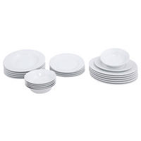 KOMBISERVICE Weiß 24-teilig 6 Personen  - Weiß, Basics, Keramik - P & B