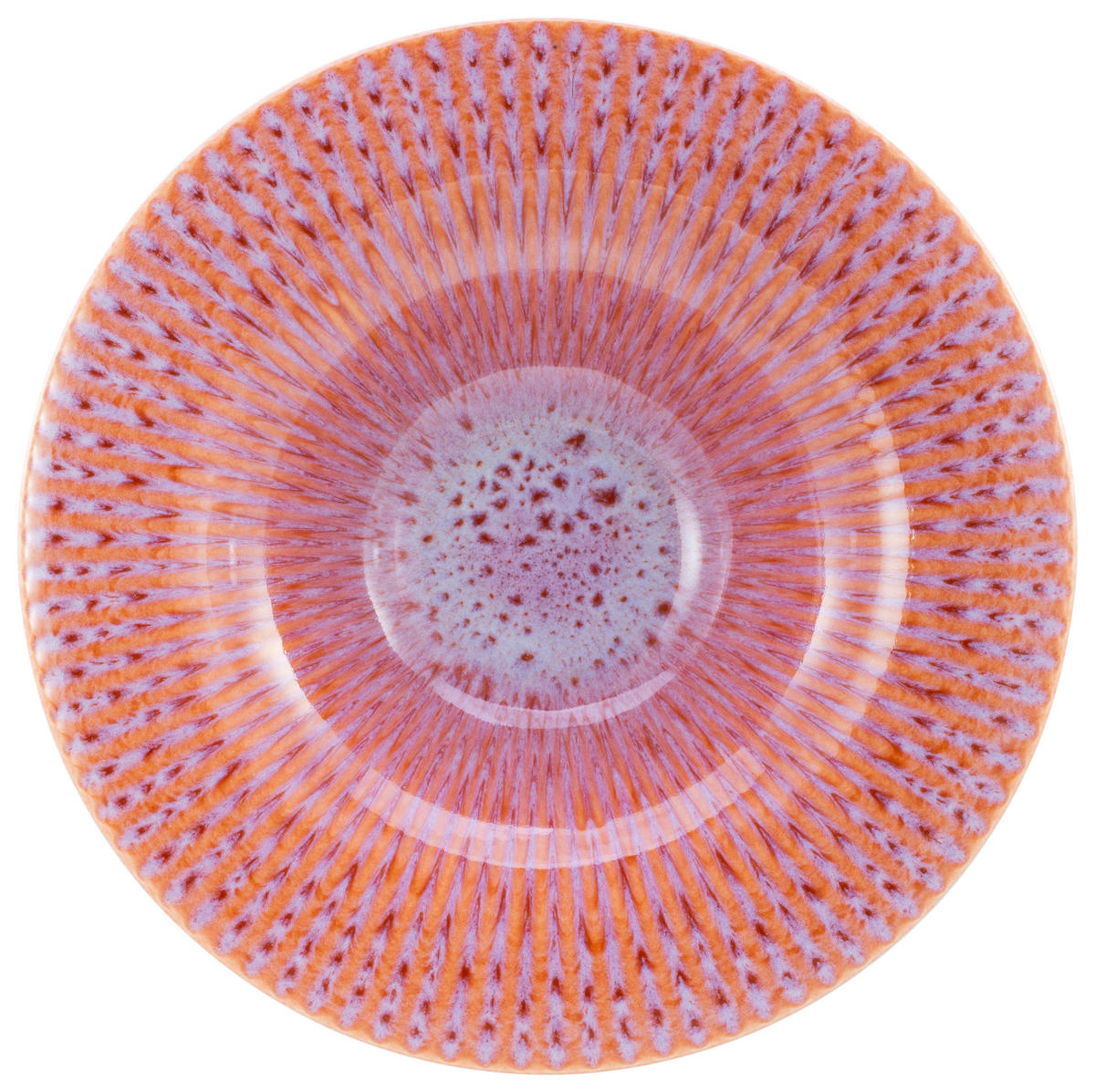 GOURMETTELLER Allegra Magic Peach    - Schwarz/Lachsfarben, Basics, Keramik (30,5/6,5cm) - Creatable