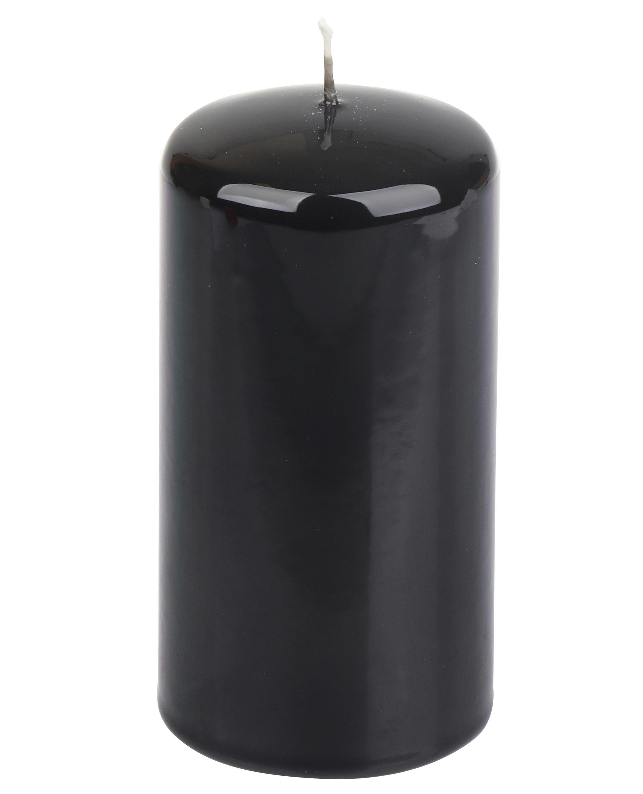 STUMPENKERZE  - Schwarz, LIFESTYLE, Paraffin (5,7/11,0cm) - Steinhart
