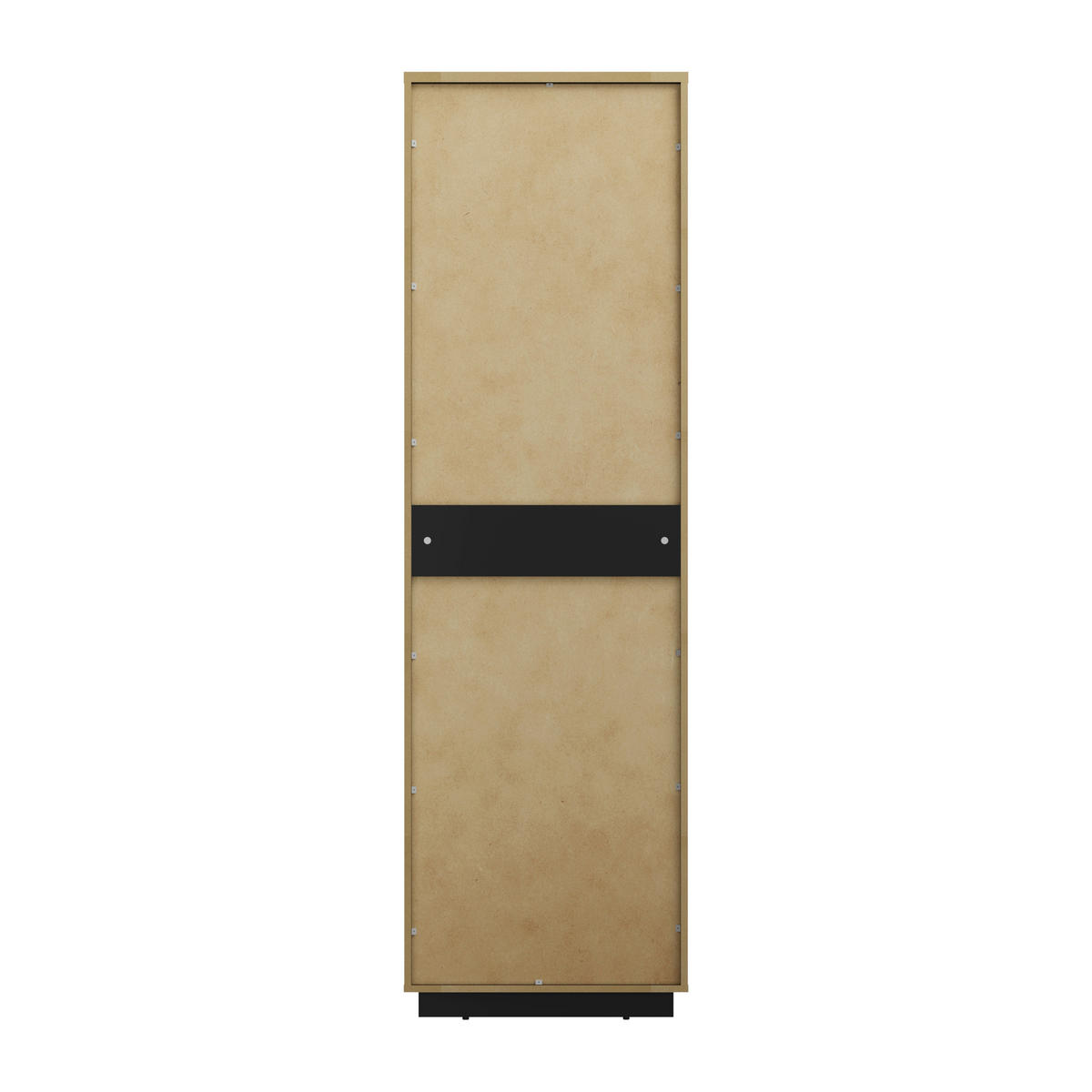 VITRINE Schwarz, Schwarz Hochglanz  - Schwarz Hochglanz/Schwarz, Design, Glas/Holzwerkstoff (60/200/40,5cm) - MID.YOU