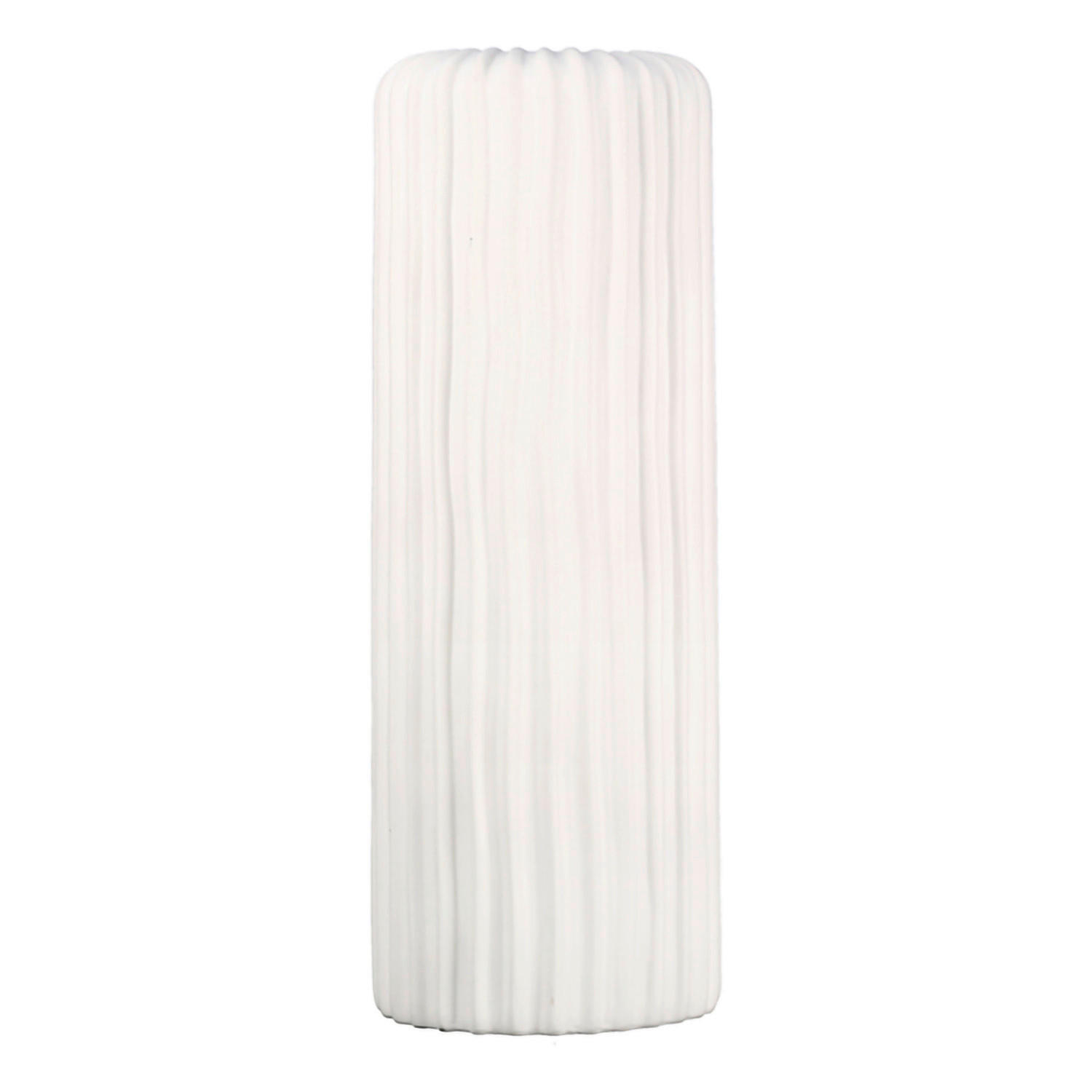 XXXLutz Vase Fjord Weiß 16x46x16 cm