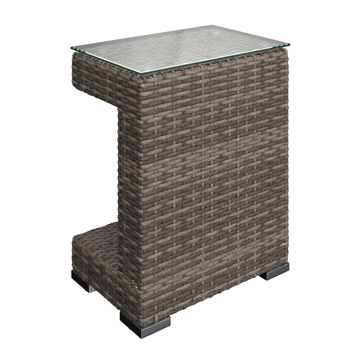 LOUNGEGARNITUR    - Grau, MODERN, Kunststoff/Metall - Ambia Garden