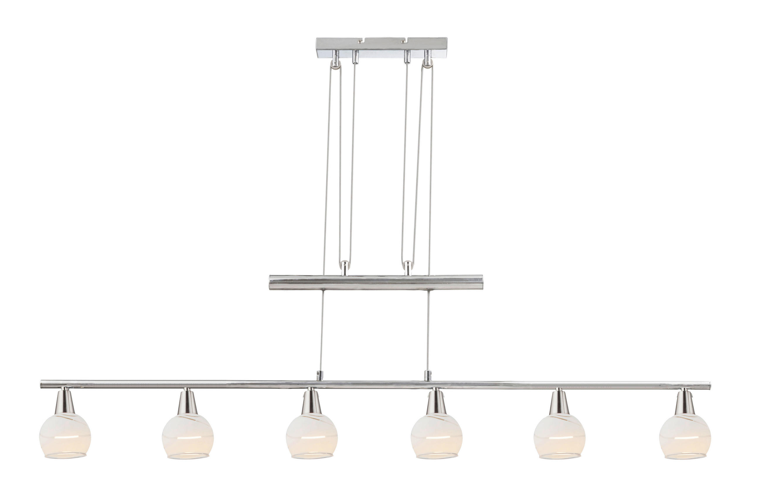 LED-HÄNGELEUCHTE 90/9,8/160 cm  - Basics, Glas/Metall (90/9,8/160cm) - Globo