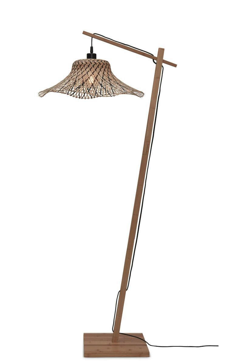 GOLVLAMPA GOOD&MOJO  77/50/150 cm    - svart/naturfärgad, Trend (77/50/150cm) - Good & Mojo