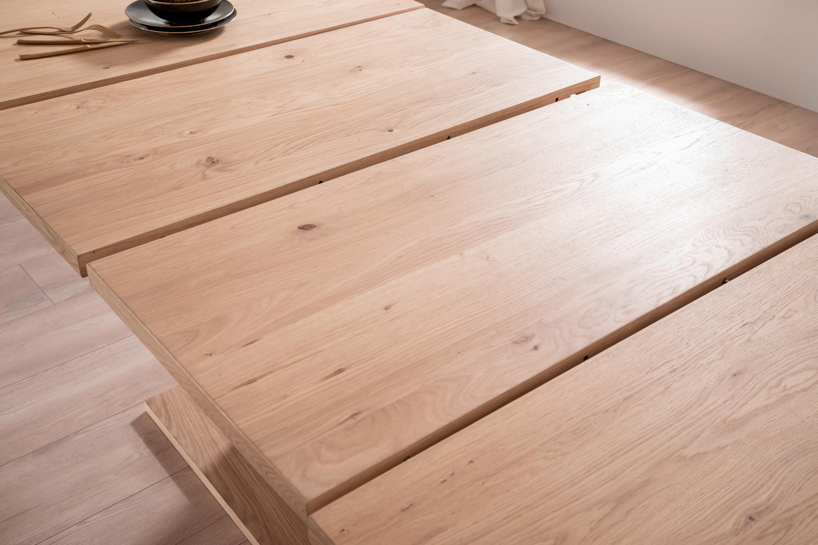 ESSTISCH in Holz, Holzwerkstoff 180-280/100/78 cm  - Eiche Bianco/Anthrazit, Design, Holz/Holzwerkstoff (180-280/100/78cm) - MID.YOU