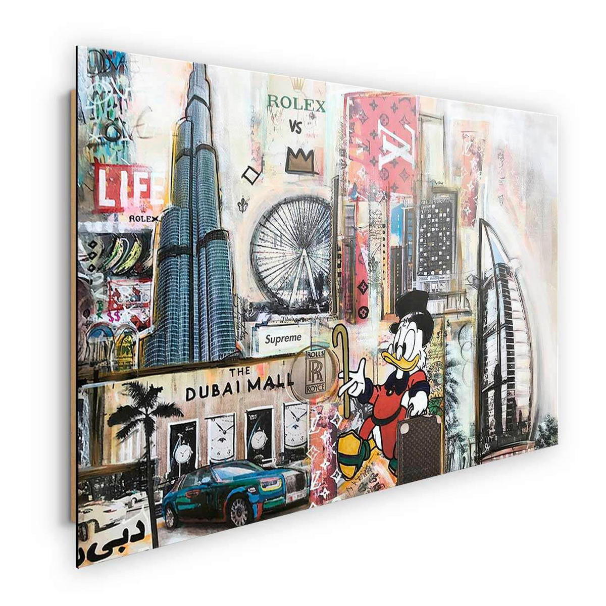 KUNSTDRUCK 116/78 cm  - Multicolor, Basics, Holz (116/78cm)