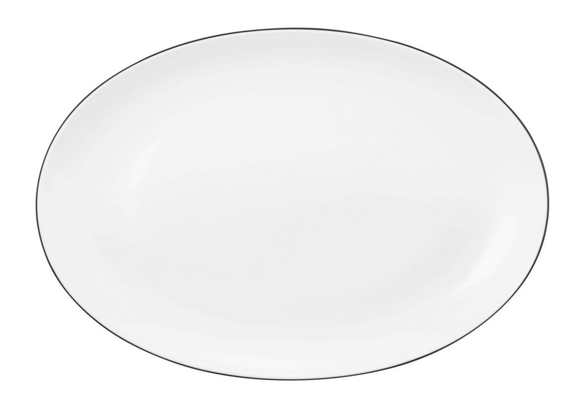 PLADENJ  Lido Black Line    35,1/24,2/3,1 cm         - bela, Konvencionalno, keramika (35,1/24,2/3,1cm) - Seltmann Weiden