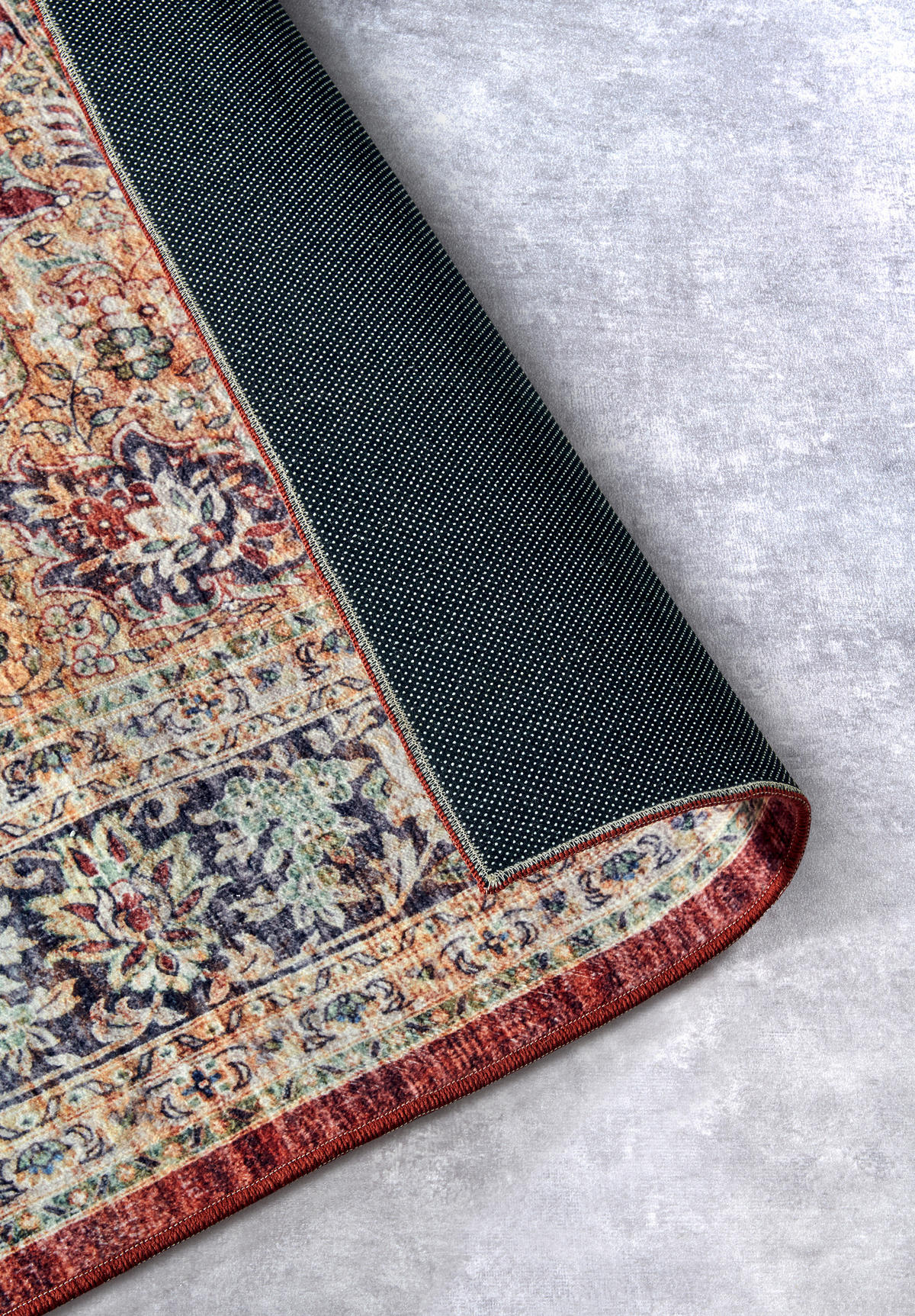 VINTAGE-TEPPICH 80/150/150 cm Asya Dunkelblau, Dunkelrot  - Dunkelblau/Dunkelrot, Design, Kunststoff/Textil (80/150/150cm) - Hanse Home