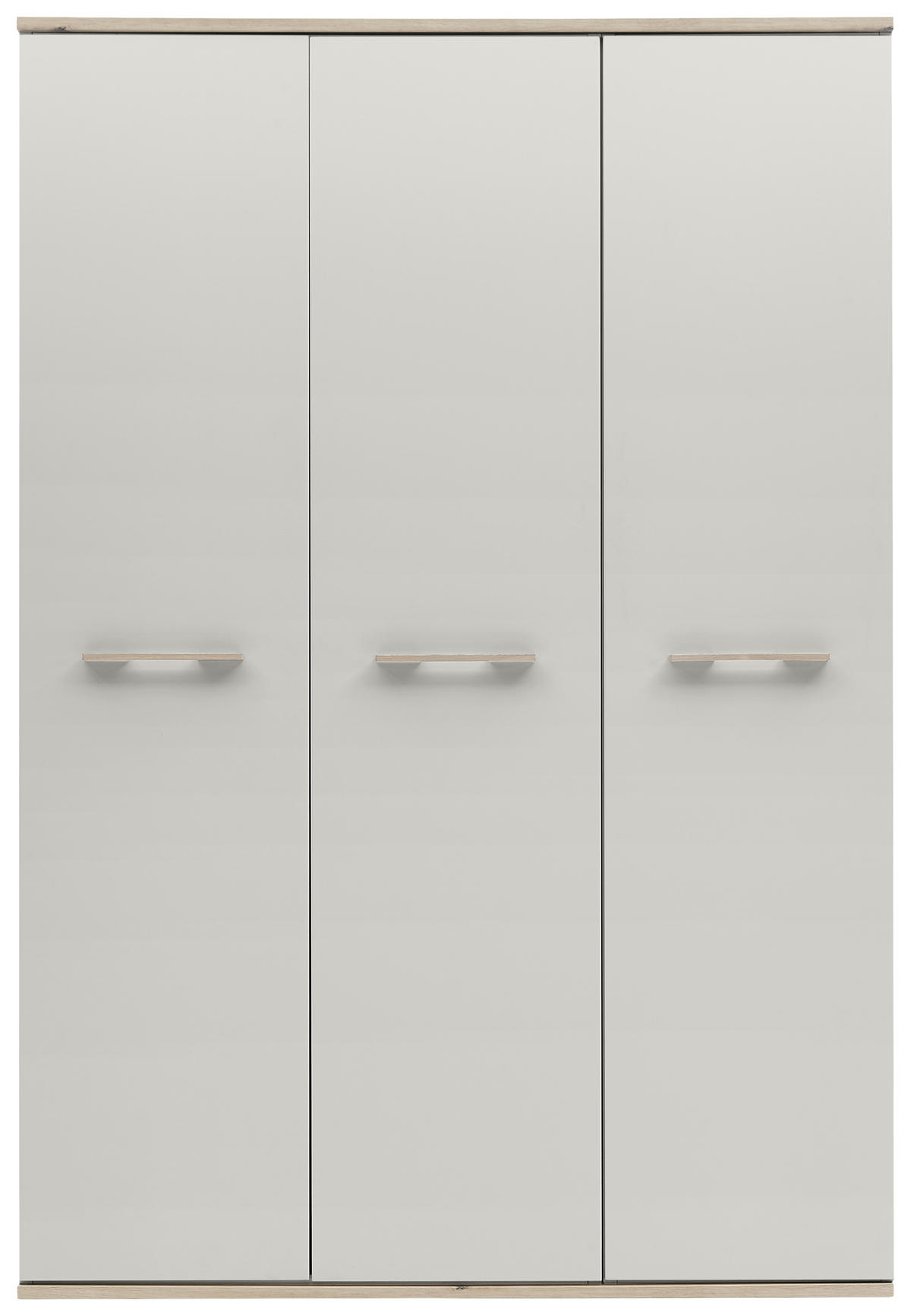 DREHTÜRENSCHRANK in Eichefarben, Hellgrau  - Eichefarben/Hellgrau, Konventionell, Holz/Holzwerkstoff (138/203/61,5cm) - Venda