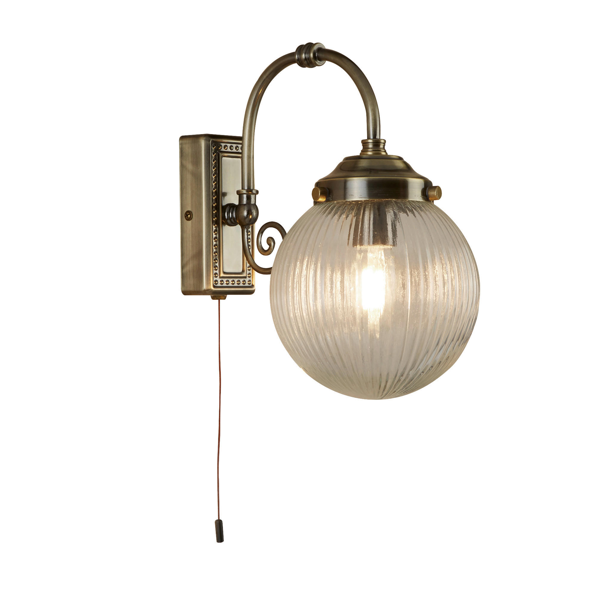APLICĂ DE PERETE - străveziu, Basics, sticlă (16/27cm)