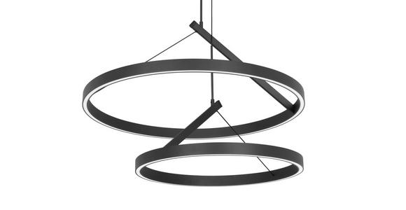 LED-HÄNGELEUCHTE Aero 60/150 cm   - Schwarz, Design, Metall (60/150cm) - Dieter Knoll