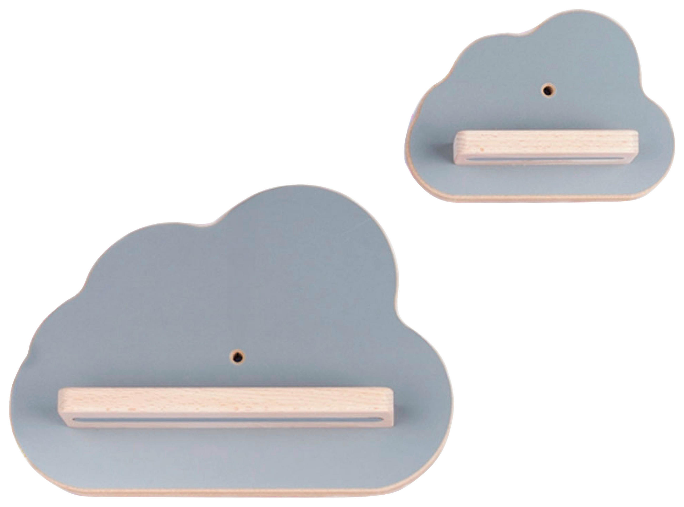KINDERREGAL  - Grau, Modern, Holzwerkstoff (22/16/5cm) - MID.YOU