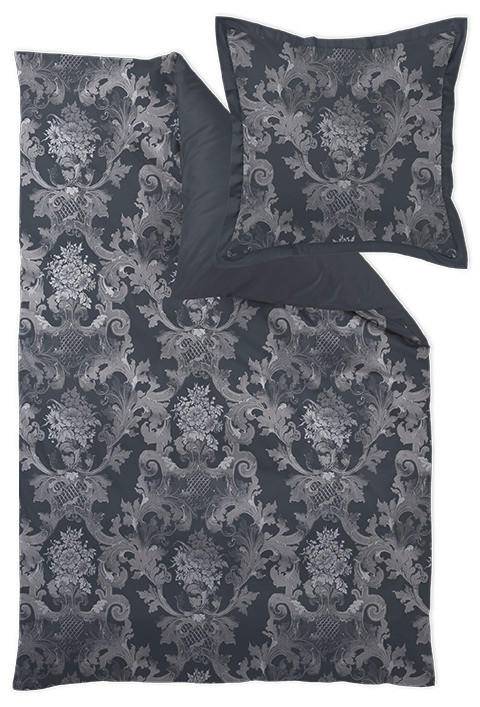 POSTELJINA 140/200 cm LOUIS XIV. - bijela/siva, Basics, tekstil (140/200cm) - Curt Bauer