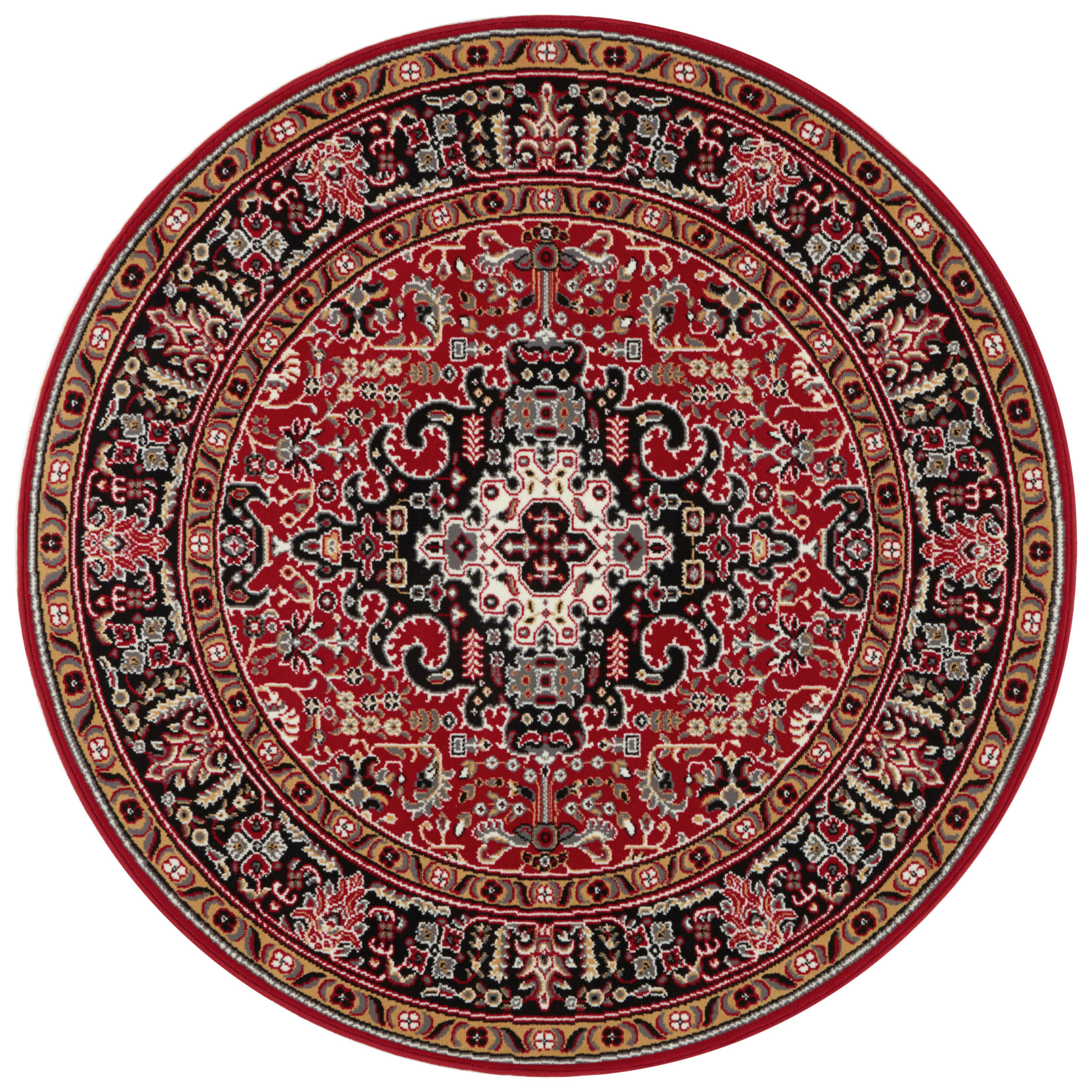 VINTAGE-TEPPICH 160 cm Mirkan Multicolor, Rot  - Rot/Multicolor, Basics, Kunststoff/Textil (160cm)